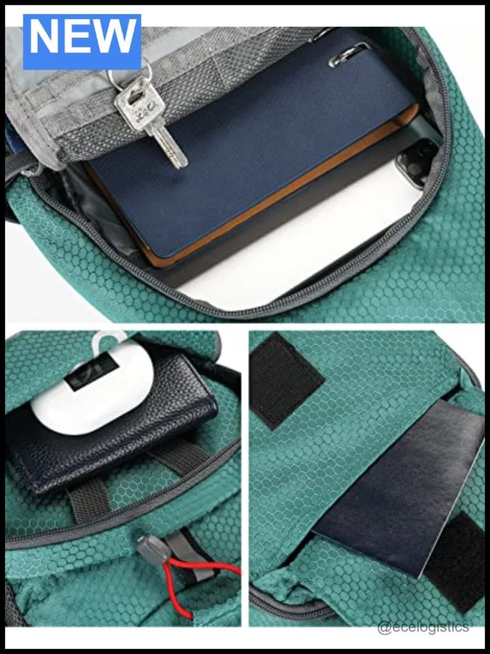 Packable Small Crossbody Sling Backpack for Hiking Traveling Daypack